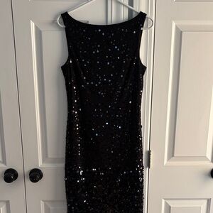Kenneth Cole New York Black Sequin Mini Dress